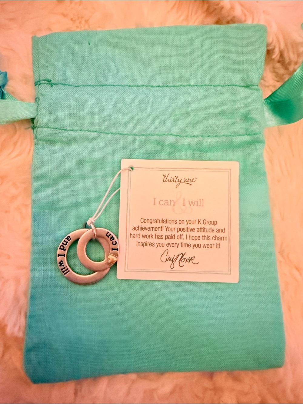 thirty-one “I can, I will'  Charm